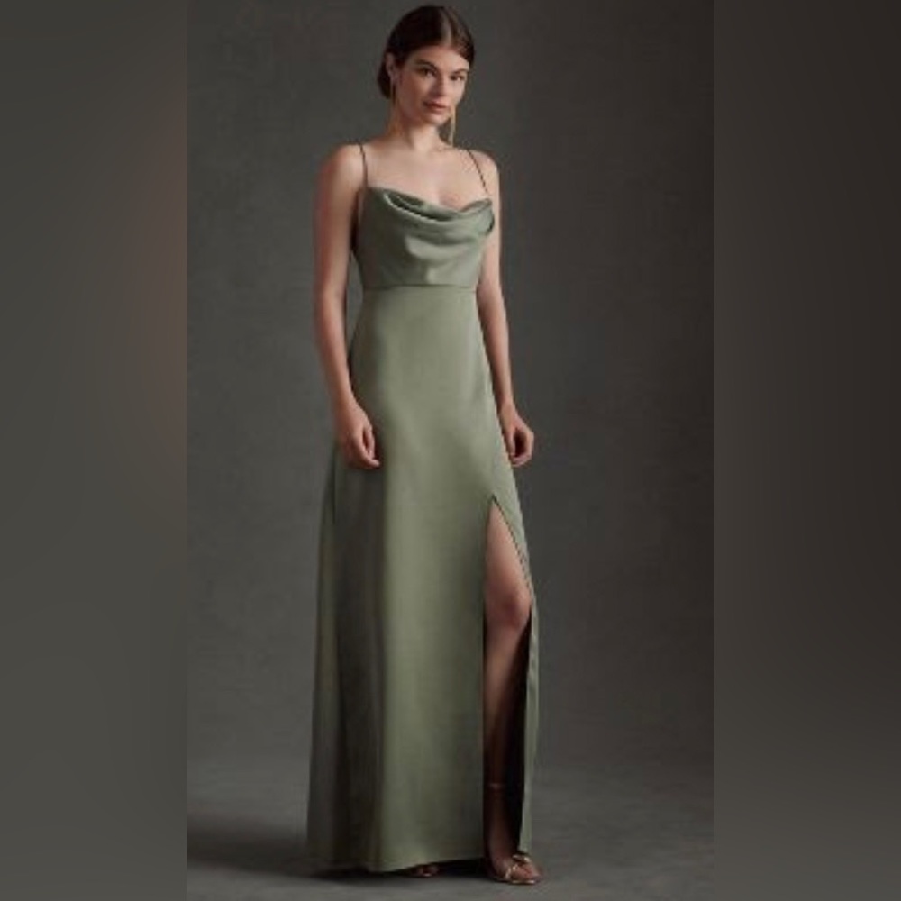 Bhldn remy satin charmeuse dress